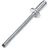 AERZETIX - Set di 100 rivetti ciechi standard Ø4.8x10mm alluminio/acciaio - DIN 7337 A - rivetto pop a rottura stelo - C48109