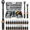 TAGVIT Set di Chiavi Dinamometriche 1/4 3/8 1/2 - Kit Completo 41 Pezzi con Bussole e Prolunghe | Acciaio CR-V, Cricchetto 72 Denti, Scala Doppia Alta Precisione per Auto, Bicicletta e Moto