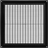 LIRAST 250x250mm Nera Griglia di Ventilazione in Plastica - Griglie D'Aerazione