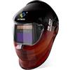 HITBOX Casco per Saldatura Auto-Oscurante ad Energia Solare con Ampia Gamma di Ombreggiatura Regolabile 4/9-13 per Saldatore ad Arco MIG TIG (Planet)