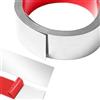 Yunlaishaocer 5M x 6CM di Nastri Metallici Decorativi Autoadesivi, Lamiere in Acciaio Inox per Pareti, Listelli in Stucco per Pareti, Pellicola e Adesivo in Acciaio Inox per Camino, Cornici per Specchi, Mobili e