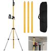 Kensbro Treppiede per Livella Laser 3m/10ft, Asta per Livella Laser con Regolazione in Altezza, Laser Mounting Bar-360° Rotation, Construction Stand with 1/4 External Thread and 5/8 Thread Adapter