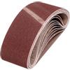 sourcing map Nastri abrasivi in ossido di alluminio, 64 mm x 356 mm, 15 pezzi, grana 40/80/120, per lavorazione del legno, lucidatura dei metalli, affilacoltelli
