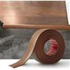 Zayejod Striscia di Transizione per Pavimenti in Laminato Striscia di Soglia Profilo di Transizione Autoadesivo PVC e Vinile, Striscia di Giunzione per Pavimenti, 4cm Grano Di Teak Marrone,3 metri