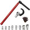 Scettar 10 Pz Chiave Rubinetto Lavello - 8-17 MM Chiave per Rubinetto Sottolavello Set - Chiavi per Tubazioni per Riparazioni Casa,Installazione Idraulica,Manutenzione Bagno/Cucina & Fai da Te