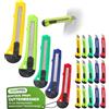 ToolSpace Set 20 Coltelli da Taglio 18 mm 20x Coltelli per Moquette Lama Affilata a Spezzare Robusti Professionali Cutter Universale Taglierino da Cantiere e Tappezziere Fai da Te Migliori dei Stanley