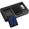 CITYORK 1 batteria da 1280 mAh EN-EL20 e caricatore LCD per Nikon EN-EL20, EN-EL20a, Nikon Coolpix P1000, P950 Coolpix A 1 J1/1 J2/1 J3/1 S1/1 V3 Cameras USB Charger con porta di tipo C
