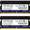 LinkMore 16GB Kit (2 x 8GB) DDR4 3200MHz SODIMM (PC4-25600) CL19 1.2V Laptop Memory Module