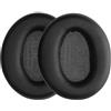 kwmobile 2x Cuscinetto Cuffie Compatibile con Anker Soundcore Q20i Pad - Cuscinetti Ricambio Cuffie Over Ear Simil Pelle - nero matt