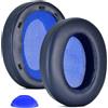 defean WH XB910N - Cuscinetti di ricambio compatibili con cuffie Sony WH-XB910 XB910N con riduzione del rumore con bassi extra, (non adatto al modello WH-H910N), con pelle proteica morbida (blu)