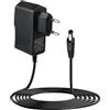 Uoww Adattatore di alimentazione da 12 V 2 A, alimentatore universale CA 100-240 V per strisce LED, telecamere, router, TV box, schermi LCD, dischi rigidi esterni, lettori multimediali