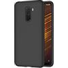 AICEK Compatible con Xiaomi Pocophone F1 Cover, Silicone Custodia Molle di TPU Sottile Bumper Case Nero