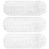 QeeFop Copri Cuffie Monouso, QeeFop 100 Pezzi Sanitario e Monouso Fodere Elastiche per Cuffie Cover Protettiva, Adatti per Cuffie Intrauricolari/Auricolari da 8,5 a 11 cm (Bianca)