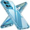 Captor Cover Trasparente per Motorola Moto G75 5G, Custodia TPU in Silicone Flessibile Morbida e Sottile, Protezione con Bordo Rialzato per Schermo e Fotocamera