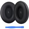 MMOBIEL Cuscinetti Auricolari di Ricambio per Sennheiser Momentum 4 Wireless Over-Ear Cuffie di MMOBIEL - Memory Foam e Protein PU Cuscinetti - Padiglioni Cuffie - Nero