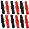 Heting-YQ 12Pcs Accoppiatori a Banana 4mm Accoppiatore Spina a Banana Presa a Banana