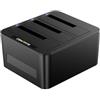 CENMATE Docking Station Hard Disk, 3 Bay Docking Station HDD per SATA SSD/HDD 2,5/3,5, Cavo USB 3.0 A/C, Supporto Hot Swap