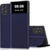 Nshkeji Cover per Samsung Galaxy A53 Custodia Pelle Portafoglio Flip a Libro con Porta Carte Slot Funzione Supporto Clear View Antiurto Caso Protezione Custodia per Samsung A53 5G Case