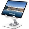 Lamicall Supporto per Tablet, Porta Tablet da Tavolo - [Base Metallo Girevole 360°] Supporto per iPad Regolabile, Porta Pieghevole per iPad Pro, Air, Mini, Samsung, iPhone, Altri Dispositivi 4,7-13