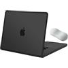 MOSISO Custodia Compatibile con MacBook Pro 16 Cover M5 M4 M3 M2 M1 2026 | Poggiapolsi&Antigraffio e Anti-impronte Cornice TPU Morbido Case per MacBook Pro 16,2 pollici Pro/Max A3428 2025-2021, Nero