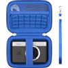 Supmay Custodia da viaggio per KODAK Pixpro C1 - Cámara Digital ultracompacta, Punta e spara supporto di archiviazione portatile per fotocamera digitale con borsa in rete per cavo di ricarica, Blu