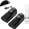 Ermorgen 2 Pezzi Adattatore di Ricarica di Tipo C Compatibile con I Modelli LED-LENSER P&H Adattatore Compatibile con il Cavo di Ricarica del Caricatore Magnetico - Nero