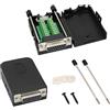 AAOTOKK DB15 Vite Morsettiera Adattatore D-SUB 15 Pin 2 Filari DB15 Femmina a 16 Pin/Vie Femmina Modulo di Segnale Connettore Scheda di Breakout Terminale Seriale con Custodia (2 Pcak/Femmina)