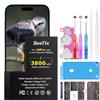 Beefix Batteria per iPhone 14 Pro: Batteria Li-Ion 3800mAh alta capacità per iPhone 14 Pro con strumenti riparazione professionali Compatibile con modelli A2890/ A2650/ A2889/ A2892/ A2891