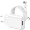 ZLONXUN Caricabatterie Rapido Alimentatore per Samsung Galaxy A34/A33/A25/A15, Xiaom Redmi Note 13/11S/11/12/Pro, Caricatore e Cavo USB C da 1,5 metri
