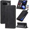 Jasonyu Cover per Google Pixel 9/9 Pro Flip Custodia in Pelle PU, Cover a Libro Portafoglio, Funzione Supporto, Magnetica, Slot Schede, TPU Bumper Caso Custodia per Pixel 9/9 Pro (Nero)