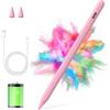 KARFUN Penna Tablet per Touch Screen Android,Compatibile con Samsung/Lenovo/Huawei/Vivo/XiaoMi Tablet,Telefono,Precisione Migliorata e Ricarica rapida Rosa