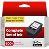 INKYEAH Cartucce 540 XL Alta Resa - 600+ Pagine, Sostituto di Cartuccia Canon 540 Nero Originale, PG-540 XL Compatibile con Canon Pixma TS5150 MG3600 MG3650 MG3650s TS5151 TS5100 MG4250 MG3250 MG3200