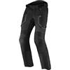 REBELHORN Borg Pantaloni Moto in Tessuto per Uomo Humax Membrane Protezioni Ginocchio Ventilazione Pannelli Antiscivolo 3 Tasche Elementi Riflettenti