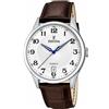 Festina Orologio Uomo Analogico in Pelle - Movimento al Quarzo - Calendario - Vetro Minerale ad Alta Resistenza - Impermeabile 5 ATM - Elegante e Classico F20426