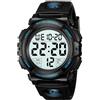 CIVO Orologio Uomo Digitale Sport: Robusto Militare Stile Tattico Impermeabile 50M - Regalo Uomo Utile per Esterno Corse Palestra Blu