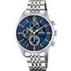 Festina Orologio Uomo Analogico in Acciaio Inossidabile 316L Argentato - Movimento al Quarzo - Cronografo - Vetro Minerale ad Alta Resistenza - Impermeabile 5 ATM F20285/3 Timeless Chronograph