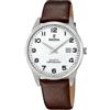 Festina Orologio Uomo Analogico con Cinturino in Pelle Marrone - Movimento al Quarzo - Calendario - Vetro Minerale ad Alta Resistenza - Impermeabile 5 ATM - Elegante F20512/1
