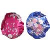 Amasawa 2 Pezzi Wide Band Satin Cap Sleep Bonnet Soft Night Sleep Hat Donne Ragazze,Adatto a Donne con Perdita di Capelli, Sonno, Trucco, Cappucci da Donna di Cancro