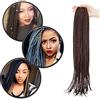 Silk-co 60cm Extension Treccine Africane di Capelli Intrecciati Lunghi Braiding Hair Extension Capelli Colorati a Trecce Braids-Vino Rosso