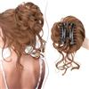 SEGO Chignon Finto per Capelli con Clip Elastico Sintetica Ondulato Finti con Posticci Ciambella Messy Hair Bun 55 G #12