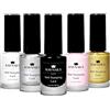 KM-Nails Set di 5 smalti per stamping, con vernice da 6 ml ciascuna