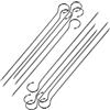 PARENCE - Spiedini in acciaio inox - 31 cm, set di 10 per cucina e grill, barbecue, camino, reception, giardino