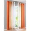 Gardinenbox Modena 10000183 - Confezione da 2 tende verticali con stampa sfumata di colore trasparente, con occhielli e fermatenda, 225 x 140 cm, colore: arancione