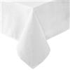 Laura Ashley Harper - Tovaglia in tessuto lussuosamente liscio, per cene formali o informali, vacanze, banchetti, matrimoni o feste, 152 x 213 cm, colore: bianco