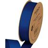 Halbach Seidenbänder Nastro in grosgrain di alta qualità, larghezza: 25 mm, lunghezza: 25 m, nastro regalo sostenibile in poliestere riciclato, ideale come nastro, colore: blu