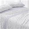 Burrito Blanco | Completo Lenzuola | Letto da 135 cm. (+Misure Disponibili) | Design 548 | Colore Lavanda (135 x 190/200 cm)