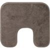 Gözze - Tappetino da Bagno Antiscivolo Premium, Con Incavo per WC, RIO, 100% Microfibra, Ideale per il WC grazie all'Incavo, 100% Microfibra, 50 x 45 cm - Tortora