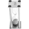 Home Clessidra, 3 Minuti, Metallo, Argento, 3.5x3.5x8 cm