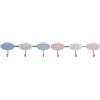 Home Decor Appendiabiti da parete Dkd Home Decor metallo legno MDF (2 pz) (40 x 5 x 17 cm)