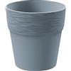Prosperplast Vaso da fiori Furu 12x12x12,2 cm, Grigio Chiaro